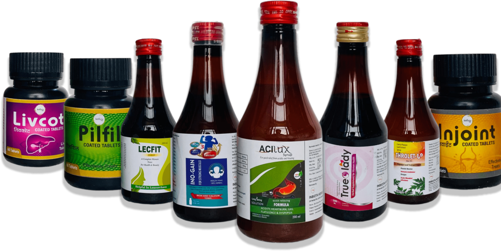 Inbiota Herbs Ayurvedic tablets and syrups